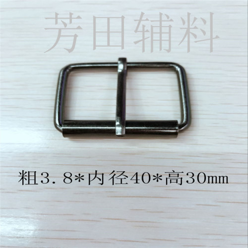 40 Inner Diameter Iron Wire Cylinder Pin Buckle 4cm Inner Diameter Bright White