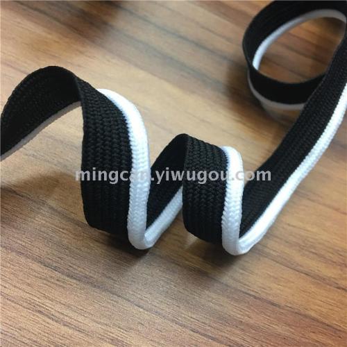 Popular Two-Color Single Side Clothing Pants Boud Edage Belt Non-Elastic Knitting Belt Piping Tape