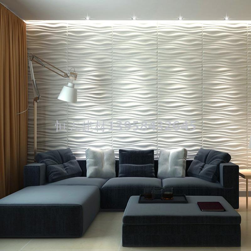 竹纤维环保3D墙面板快速装饰室内墙板厂家直销护墙板详情5