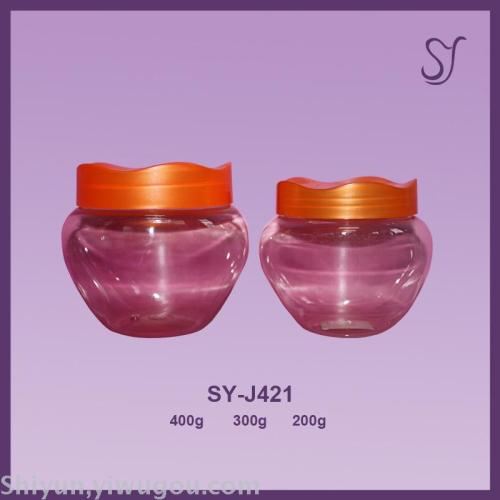 400G 300G 200G Wave Curve Cover Packing Bottle