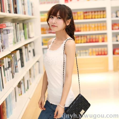 blessing zhuo niao summer lace strap women‘s bottoming shirt slim inner i-shaped vest women‘s clothing