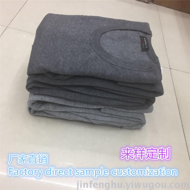 低价保暖内衣套装外贸专供加大加肥涤棉内衣套装可定制