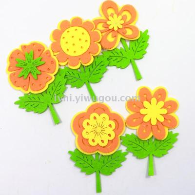 Non - woven leaves three - layer flower jewelry crafts accessories