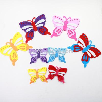 Non - woven kindergarten kindergarten handicrafts decorative four - layer butterfly accessories