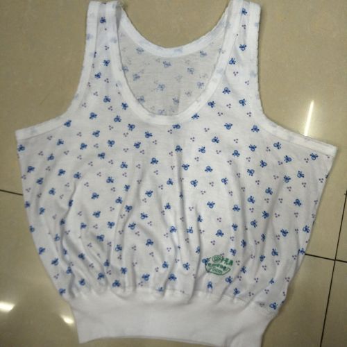 summer mom shirt middle-aged and elderly women‘s vest cotton high waist printed women‘s vest