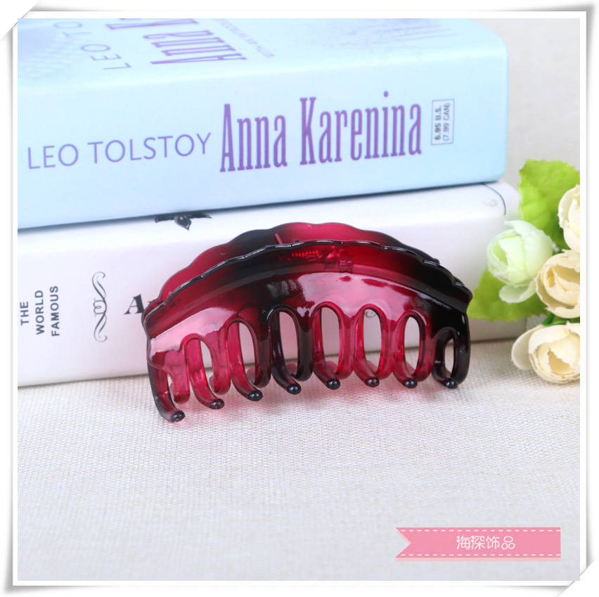 渐变色流行发夹 亚克力发夹 韩版时尚头饰