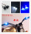 Motorcycle LED flash light ultra bright red and blue flash brake light warning light 12V flash tail light