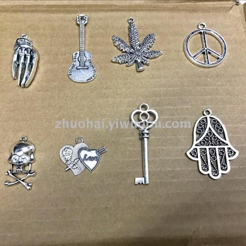 alloy jewelry accessories wings key anchor rudder pendant