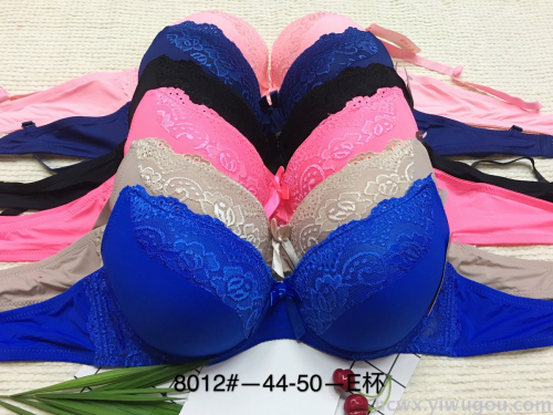 three-breasted e-cup oversized cup bra underwear sexy lace noble foreign trade