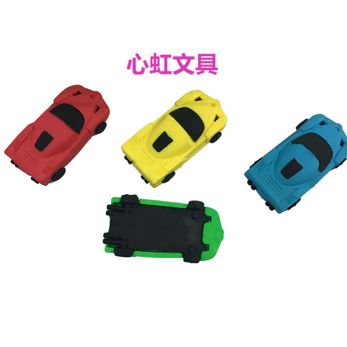 Xinhong Stationery 6001 Creative Learning Stationery Children‘s Car Eraser Cute Cartoon Eraser