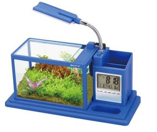 Supply USB Aquarium Mini Small Fish Tank Simple Small Fish Tank Multi-Function Fish Tank 