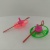 Transparent pull rod gyro gift toy.