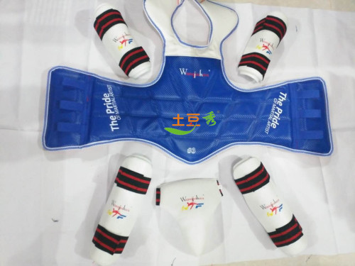 taekwondo protective gear six-piece set children‘s adult taekwondo chest and leg protection arm guard crotch protection