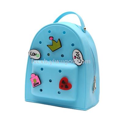 Fashion and Environment-Friendly Silicone Jelly Backpack Small Bookbag