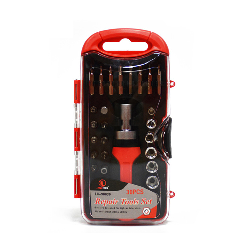 礼品赠送碳钢材质30件套摩托车修理多功能五金工具套装