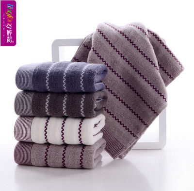 Ting long manufacturers direct pure cotton water ripple towel soft water towel custom logo