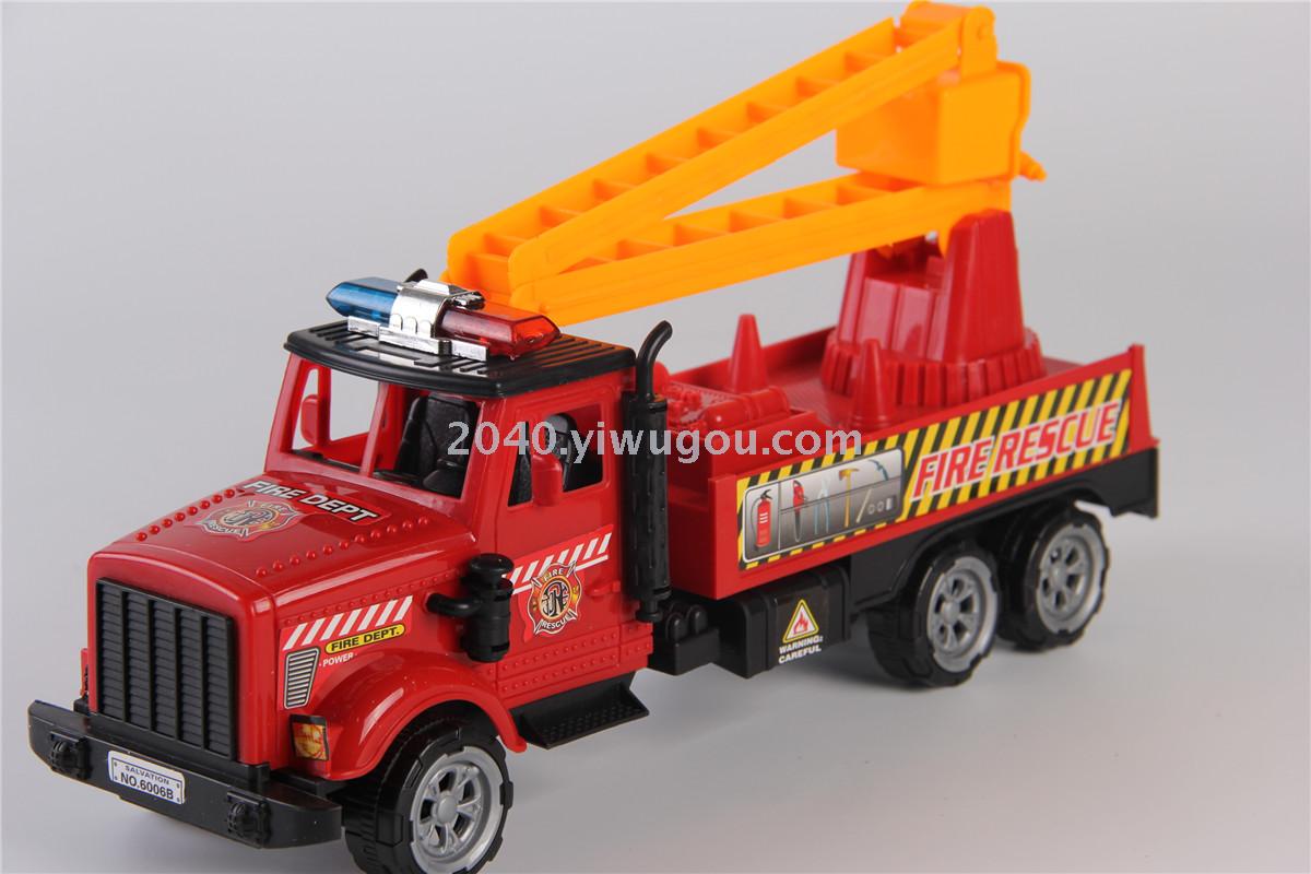 儿童玩具批发 惯性消防车 工程车F07864玩具车