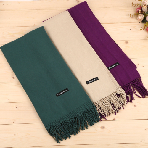 fashion new pure color wool scarf shawl headscarf