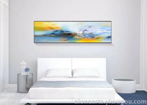 Handcrafted Painting Nordic Style Painting Bedroom Bedside Decorative Painting Modern Living Room Sofa Hanging Bedside Framed Oil Painting