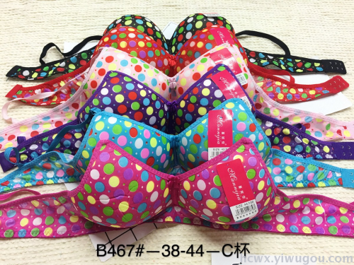 color dotted prints c cup bra women‘s underwear exported to chile south africa africa