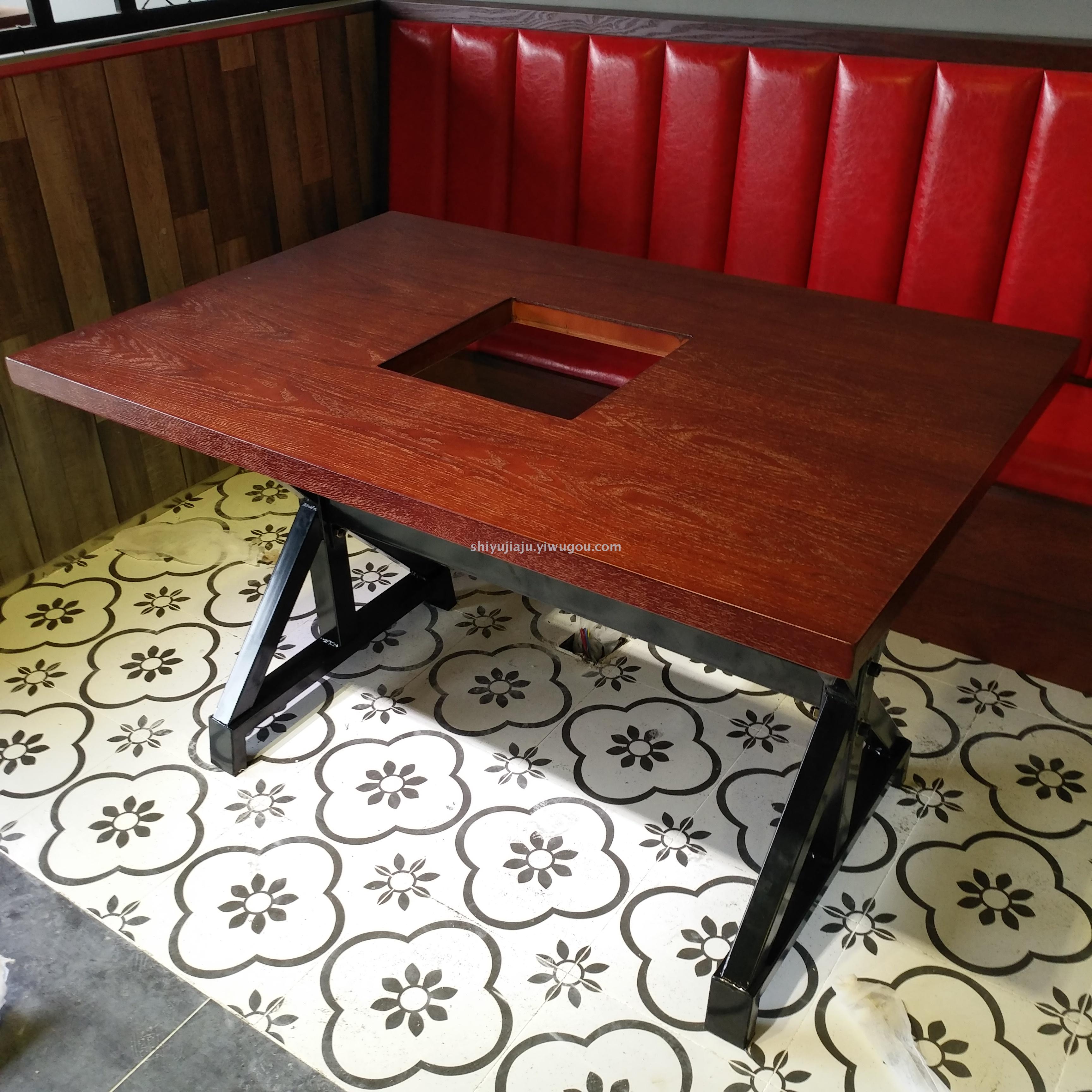 杭州丽水火锅店桌椅小肥羊火锅城桌椅潮汕牛肉火锅桌椅
