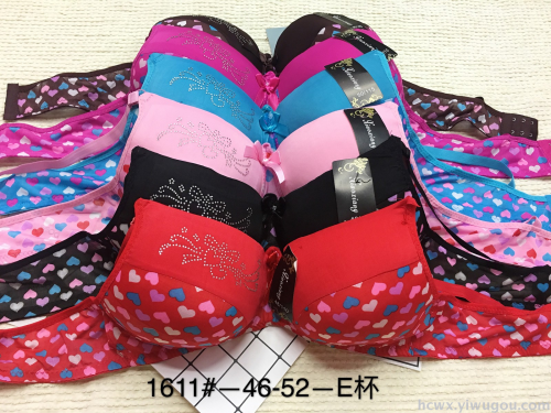 spot e cup foreigners large cup bra underwear hot drilling noble luxury comfortable three breasted