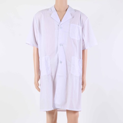 White Gown Short Sleeve Overalls