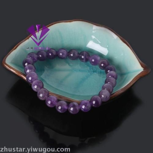 natural stone necklace bracelet amethyst pink agate topaz turquoise filament string bracelet accessories