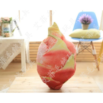 仿真水果抱枕毛绒玩具菠萝哈密瓜火龙果榴莲西