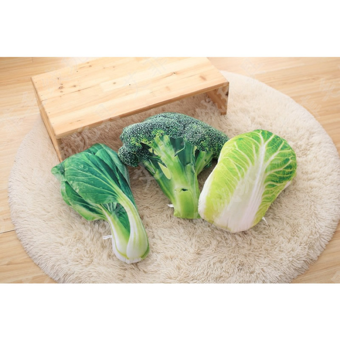 创意3D仿真毛绒玩具蔬菜抱枕大白菜抱枕坐垫靠垫详情1