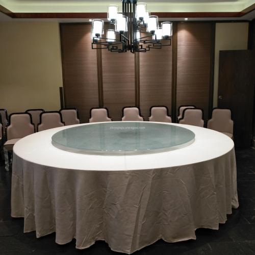 Shaoxing Large Remote Control Electric Turntable Dining Table Combination Table Hotel Box Simple Electric Table