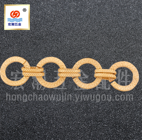 Korean DIY Handmade Aluminum Zipper Metal Chain Clothing Decorative Chain