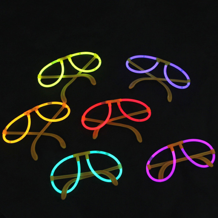 抖音舞蹈气氛助威道具椭圆形荧光发光眼镜夜间儿童恶搞新奇玩具详情18