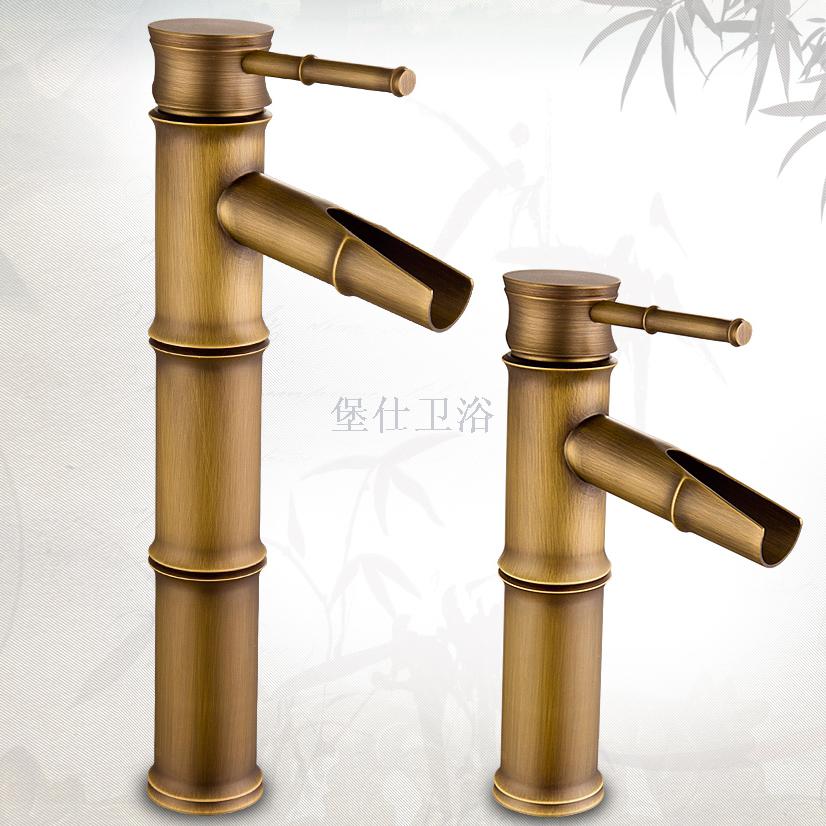 Supply Factory Direct Bamboo High Waist Faucet High Grade Copper