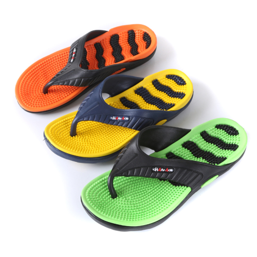 Factory Direct Sale Domestic Sales Men‘s Two-Tone Flip Flops Summer Non-Slip Slippers