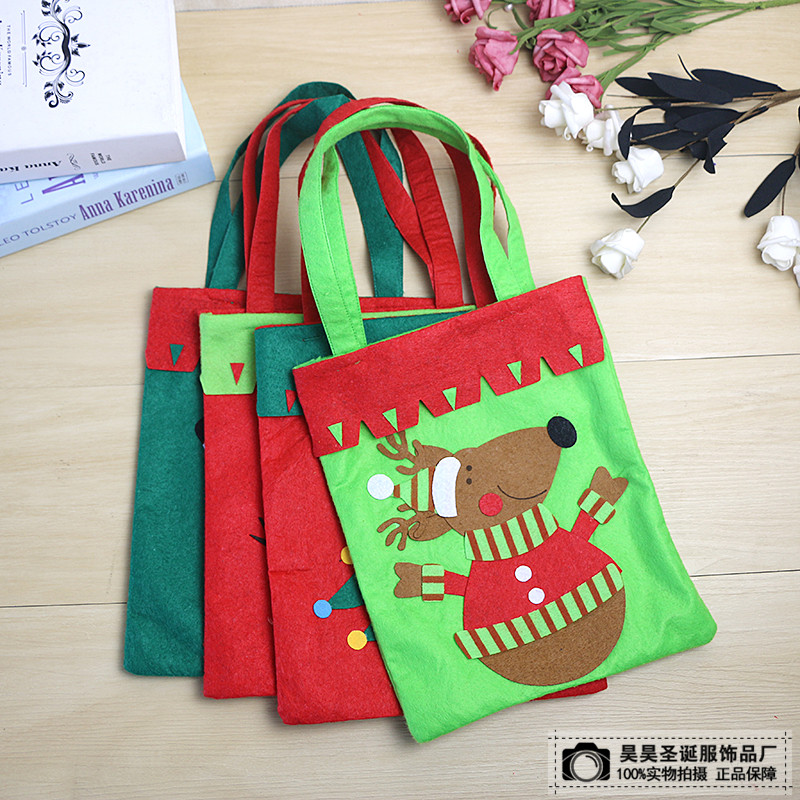 圣诞节装饰品圣诞礼物袋装饰糖果袋子立体礼品袋