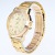 Golden Steel Belt Quartz watch digital face simple fashion watch