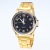 Golden Steel Belt Quartz watch digital face simple fashion watch