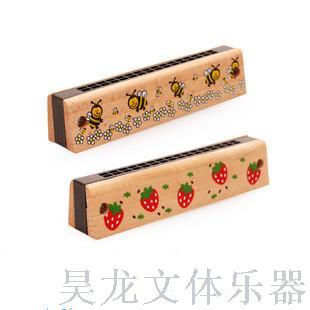 Musical Instrument Orff Early Education Musical Instrument Children‘s Music Early Education Wooden Toys 16 Holes 24 Holes Harmonica