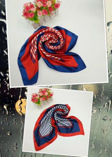 new fashion elegant artificial silk square scarf elegant trendy shawl silk scarf medium kerchief imitation mulberry silk