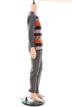 批发男士不倒绒加绒加厚保暖内衣男纯棉秋冬打