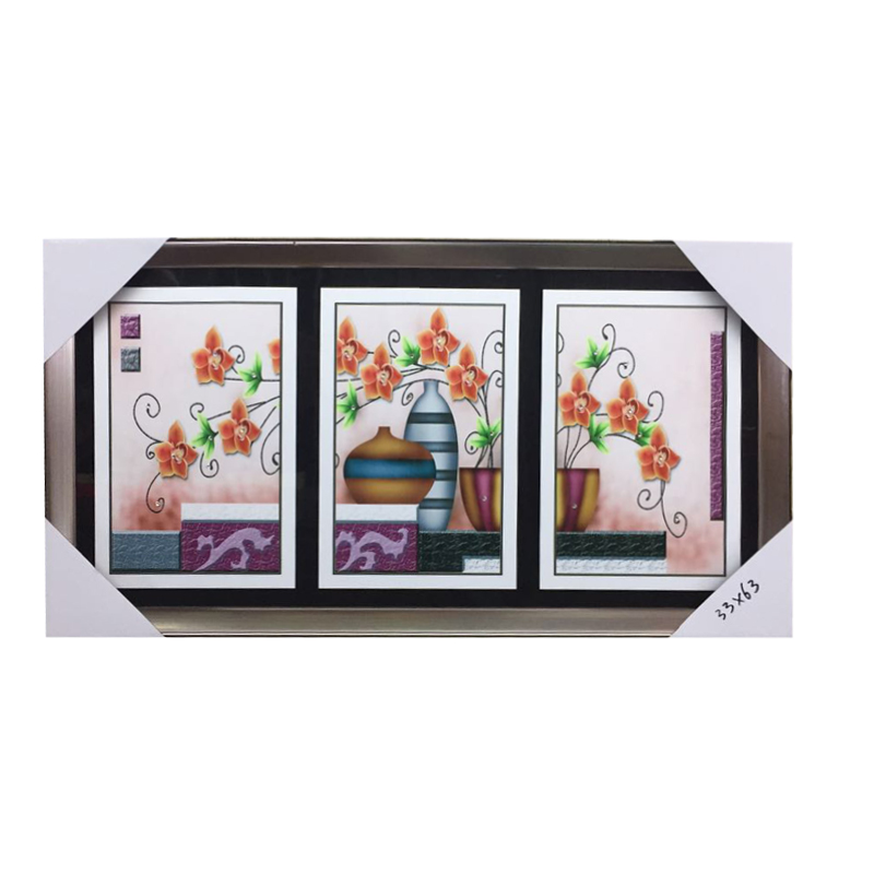 简约花卉家庭客厅走廊水晶装饰画，酒店温馨大厅走廊装饰画