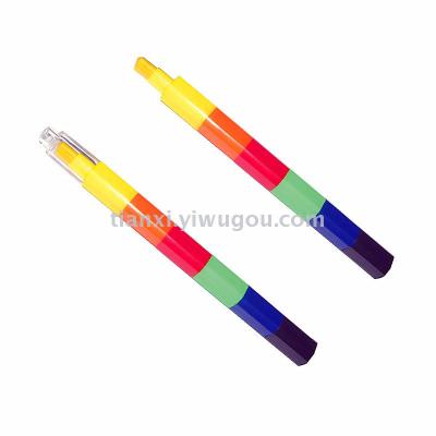 Long crayons   crayons  multi-section crayons  pen   stationery