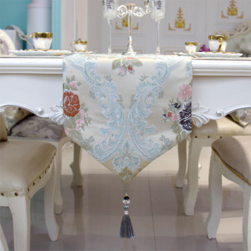 new house table runner luxury european chinese style dining flag embroidered tv cabinet coffee table tablecloth can be customized