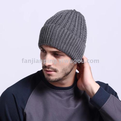 wool knitting casual beret women‘s hat winter korean style warm earflaps cap
