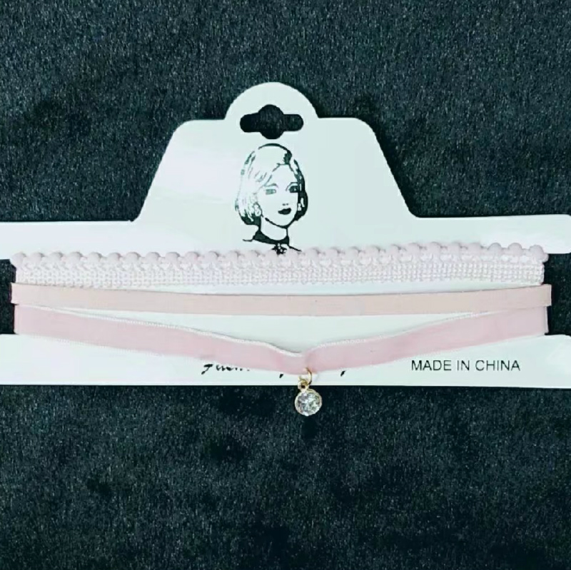 假三条颈链项链时尚欧美锁骨链