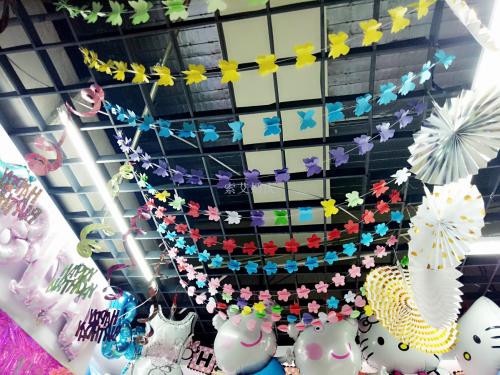 3D Pendant Paper String Colorful Balloon Pendant Wedding Room Decoration Birthday Party Layout Set off Atmosphere
