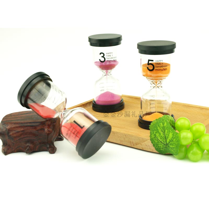 儿童刷牙沙漏计时器3分5/10/30分钟防摔创意装饰摆件礼物