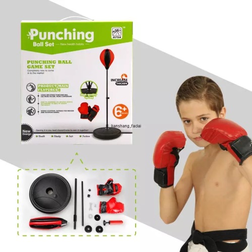 Children‘s Boxing Gloves Set Vertical Tumbler Sandbag Indoor Outdoor Sports Set