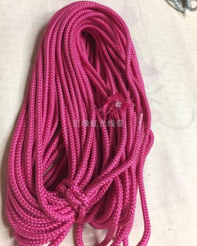 Polyester Embroidery Thread and Gold and Silver Silk Braided Rope 4mm Ornament Special Rope